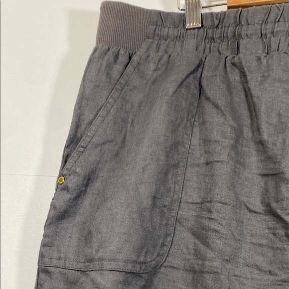 Ellen Tracy Linen and Cotton Gray Skort - Picture 2 of 6